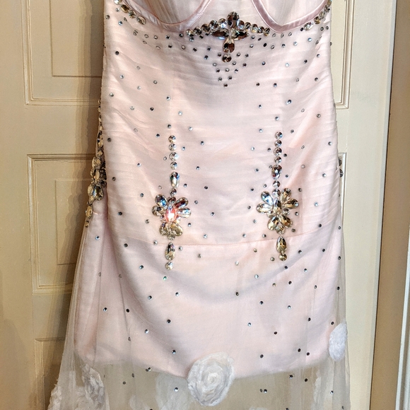 Corset Sheer Dress PROM PAGEANT - Picture 5 of 8